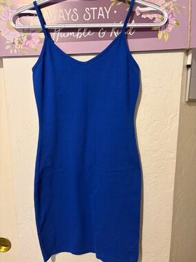 wild fable Cobalt Blue Spaghetti Strap Mini Dress size XS